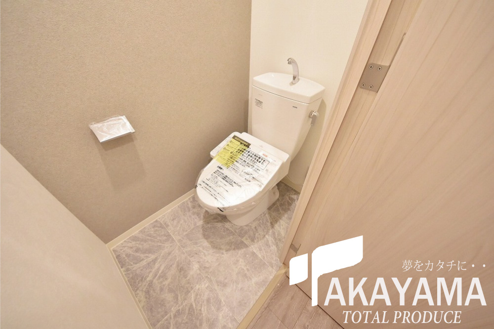 洗面設備　トイレ、ウォシュレット搭載の清潔感のあるトイレです★