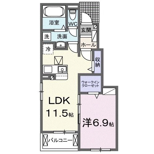 エクシード・ヴィラ津屋崎Iの間取り