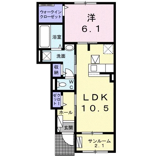 プレミアム23番館の間取り