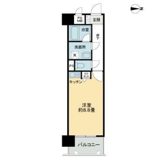 ライオンズマンション岡山内山下の間取り