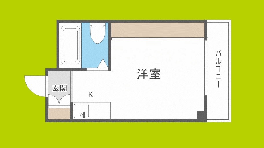 大国町池田マンションの間取り