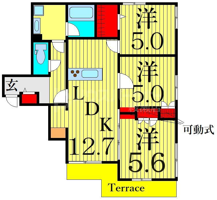 （仮称）東堀切2丁目メゾンの間取り