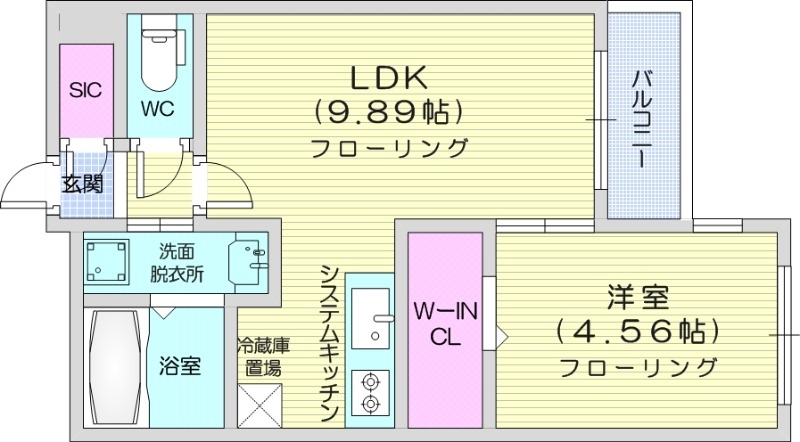 S-RESIDENCE元町alectraの間取り