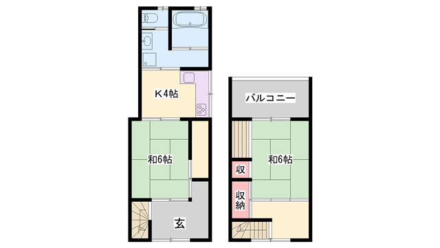 恵美酒戸建の間取り