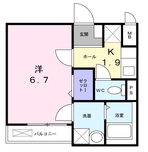 Ｔ・Ｆ　フラッツの間取り