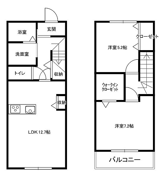 カサデフローラ淀の間取り