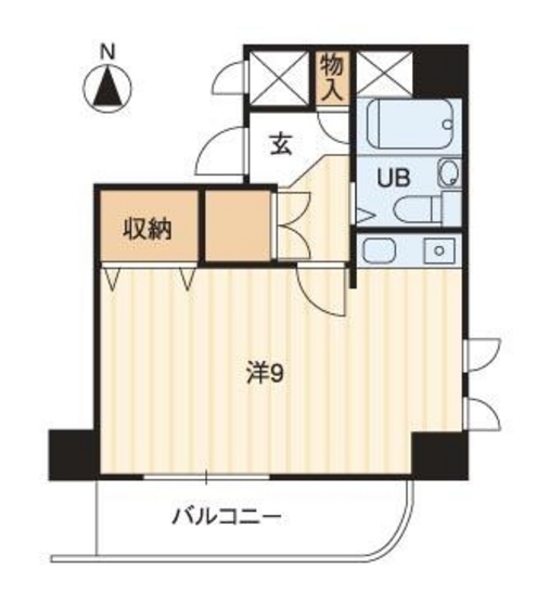 岡山市北区京町のマンションの間取り