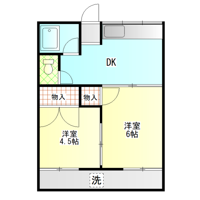 船橋コーポＮＯ．１の間取り