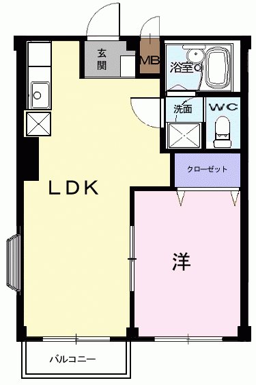 エルディム新栄の間取り