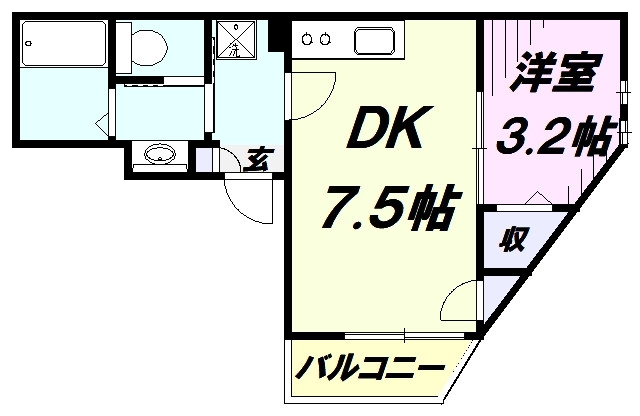 Mark Duo狭山IIIの間取り