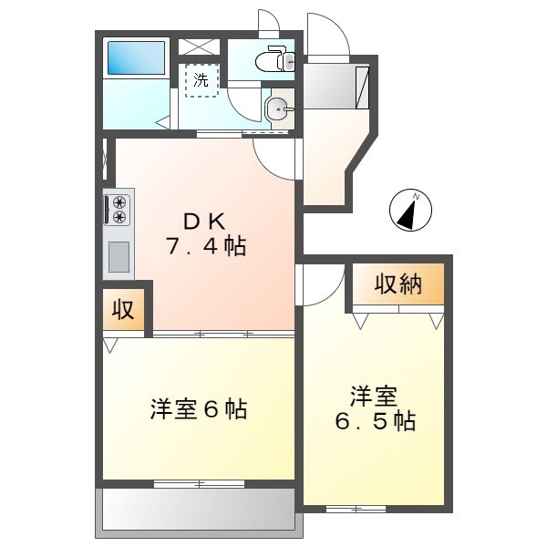 エクセレント２８　Cの間取り