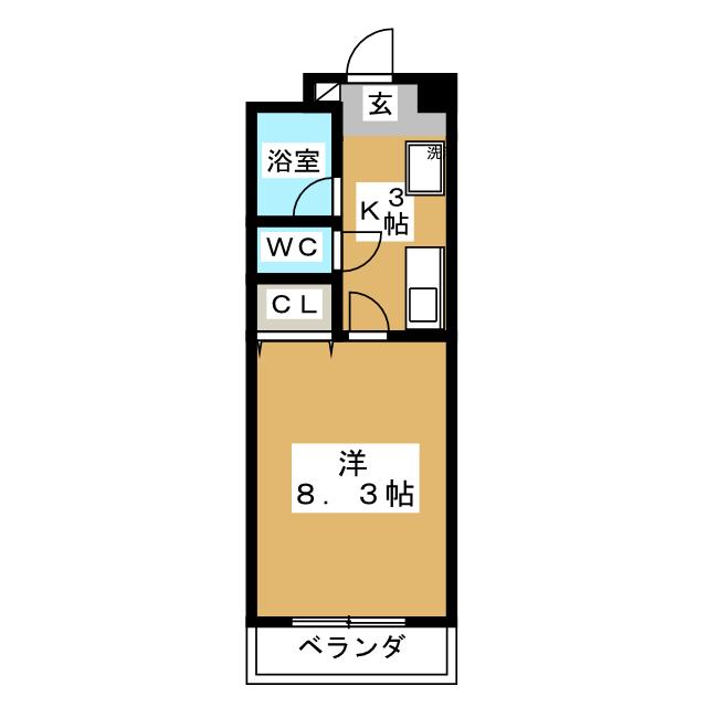 横浜市港北区綱島西のマンションの間取り