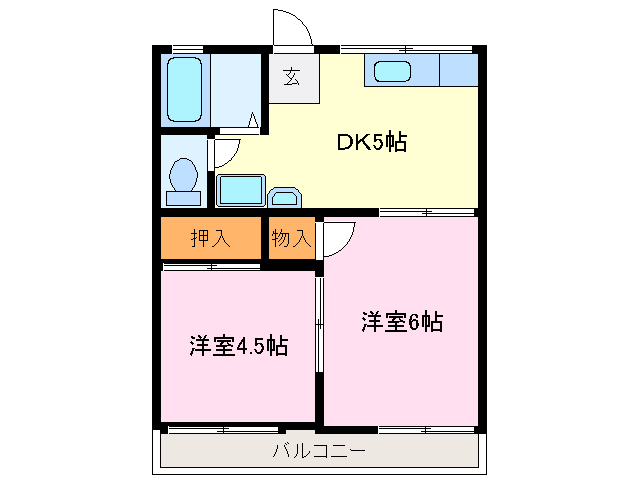 メゾン船江の間取り