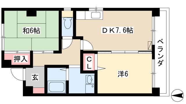 Apartment884の間取り