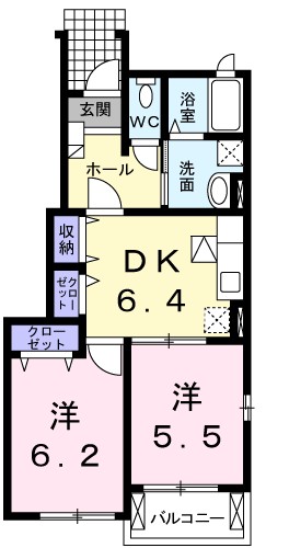 エクセレント・クレオパトラ　Ｄの間取り