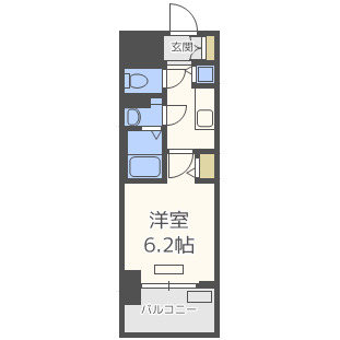 プレサンスタワー北浜の間取り