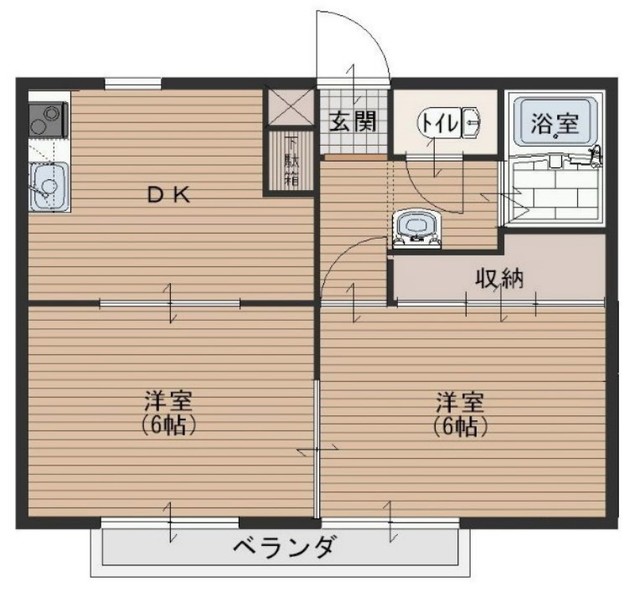 ファミール霞Aの間取り