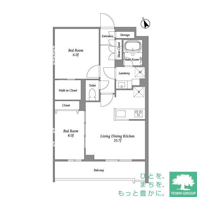 大田区田園調布本町のマンションの間取り