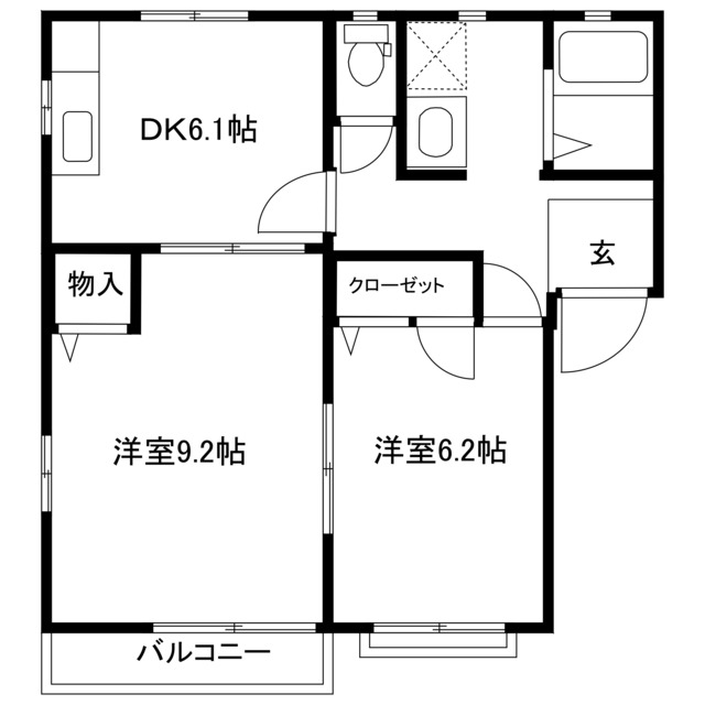 キャメロット２棟の間取り