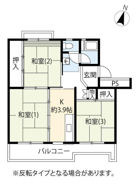 ＵＲ多摩ニュータウン松が谷の間取り