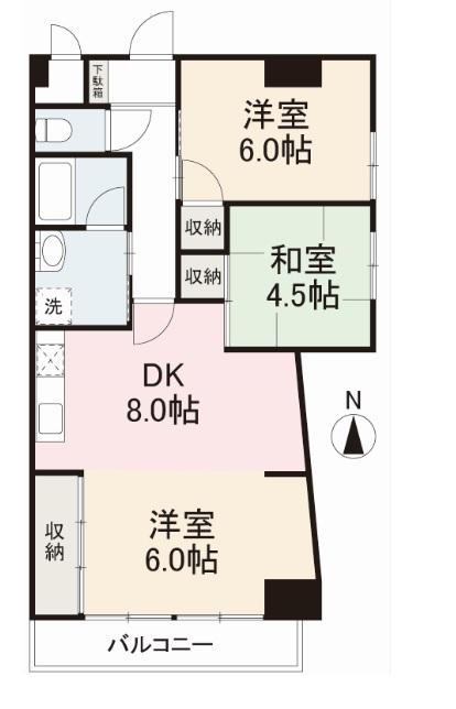 広瀬ロイヤルハイツの間取り