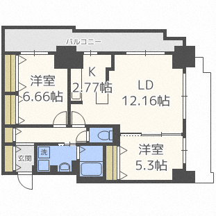 パシフィックタワー札幌の間取り