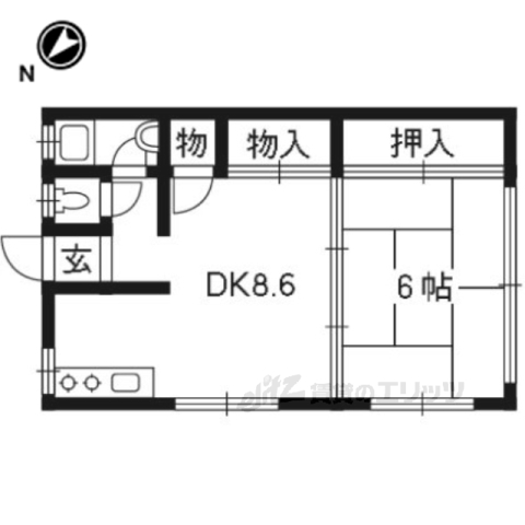 【コーポ八州の間取り】