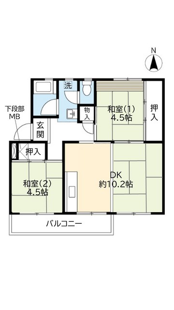 ＵＲ桂木の間取り