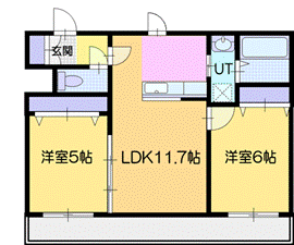 【エルプレシア栄恵町の間取り】