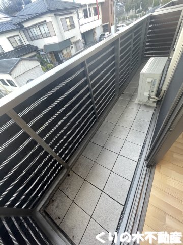 バルコニー　落ち着いた時間を過ごせるバルコニーです
