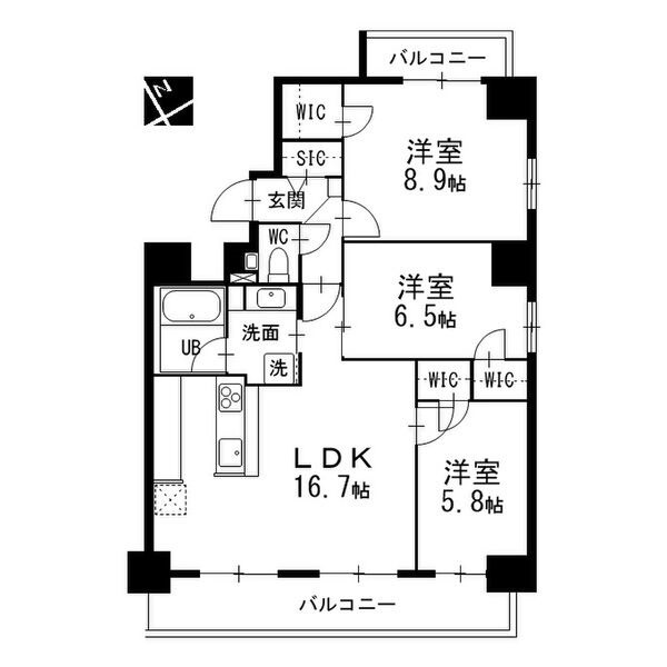 メイプルグラン本山の間取り