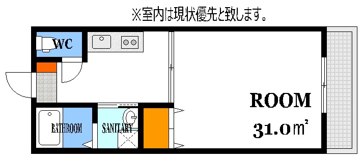 横川橋スクエアレジデンスヤマダの間取り