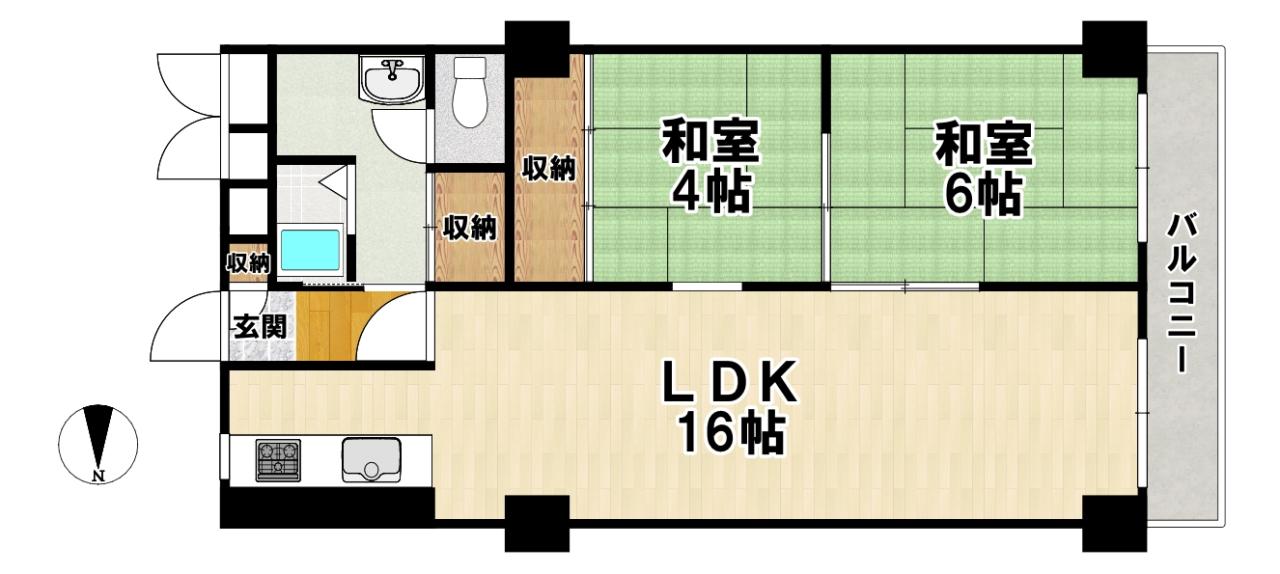 メゾン深草の間取り