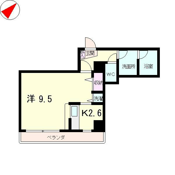 大津市中央のマンションの間取り