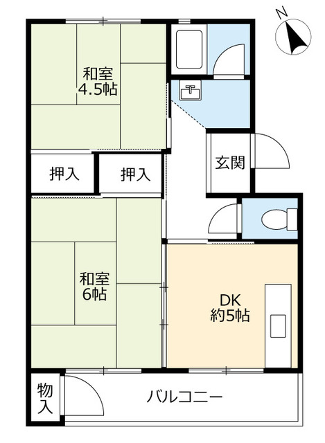 ＵＲ朝倉の間取り