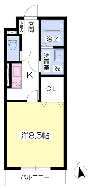 Ｔｒｅ　Ｃｏｕｒｔ東姫路の間取り