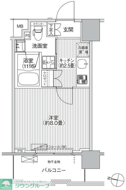 品川区南品川のマンションの間取り