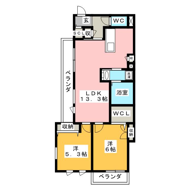 中町マンションの間取り