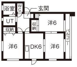 リジエールB棟の間取り