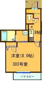 小町メゾンの間取り