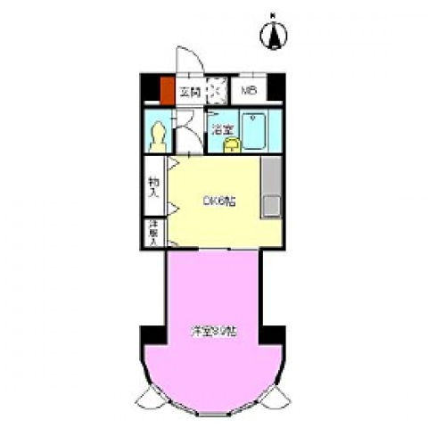 【広島市中区白島九軒町のマンションの間取り】