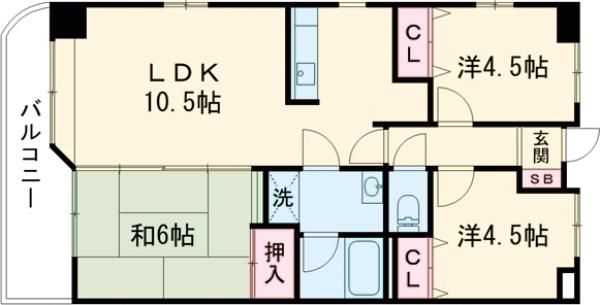 ロワイヤルユウ大牟田・荒尾の間取り