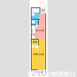 西尾市熊味町のアパートの間取り