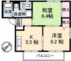 ハイライフＦＵＪＩＷＡＲＡの間取り