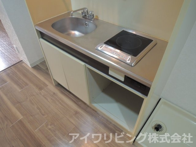 キッチン　IHコンロ1口付き【ジュネス桜ヶ丘】