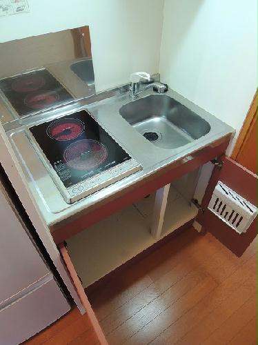 キッチン　電気コンロ2口