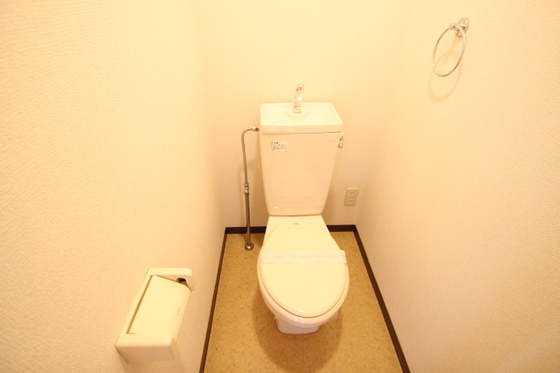 トイレ　写真は別号室のものです。