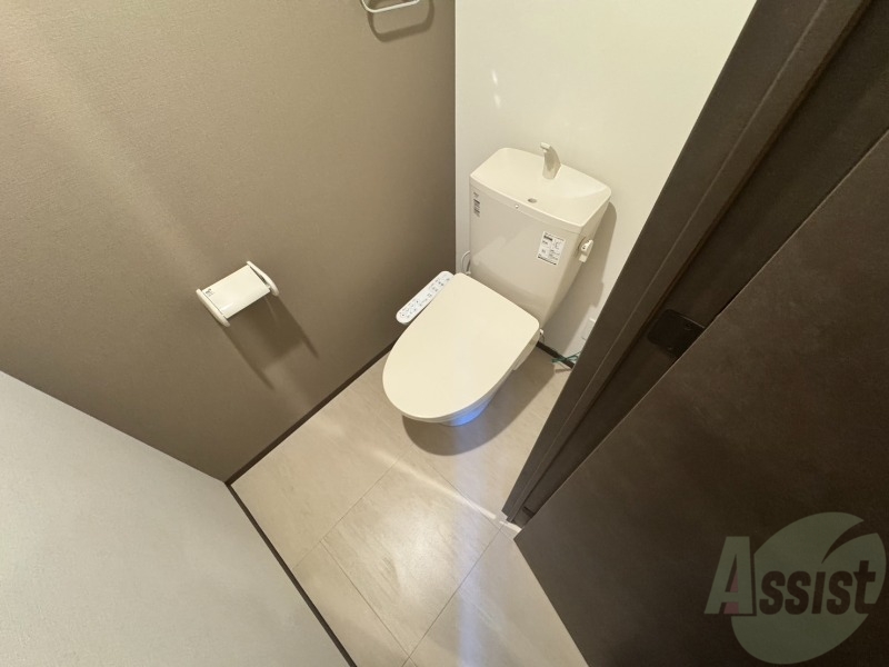 トイレ　広々お使いいただけるお手洗いになっています。