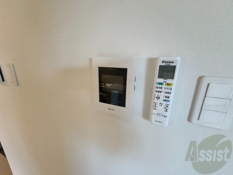 セキュリティ　インターホンです。オートロック付きで安心のマンションです。