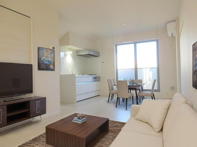 居室・リビング　CG家具の為、実際に家具は付きません